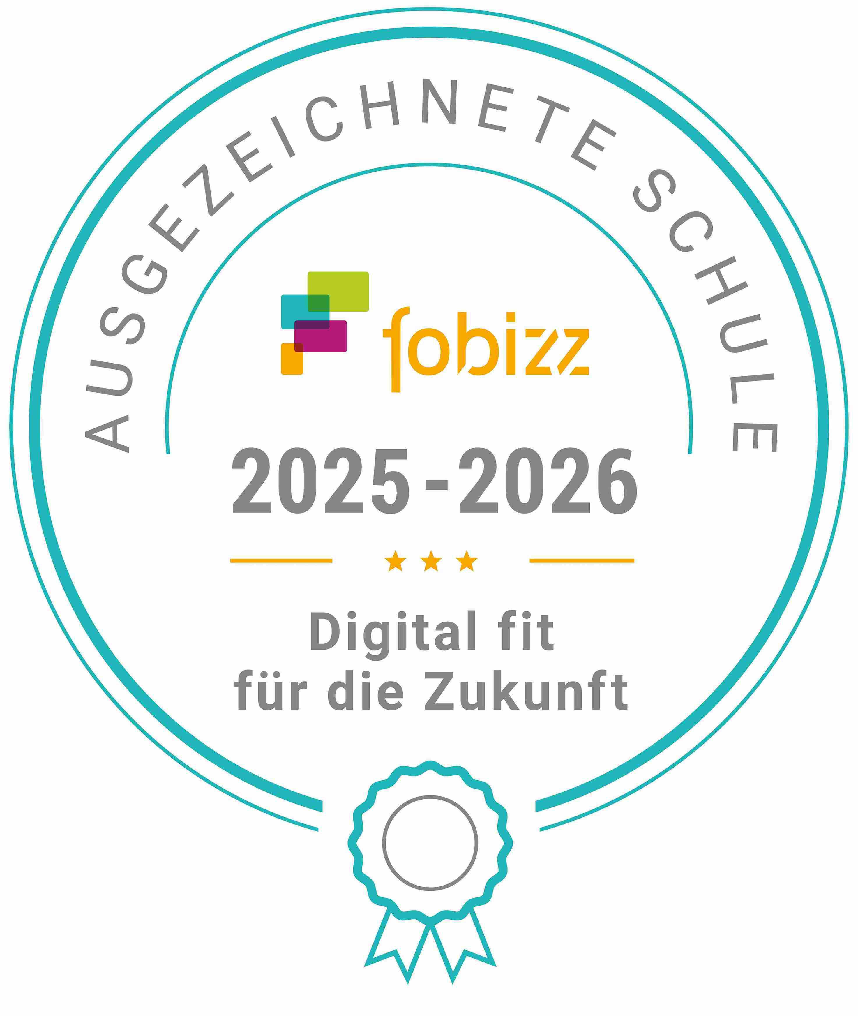 Auszeichnung als fobizz Schule 2025/2026